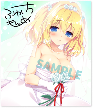 煌 描き下ろし複製サイン色紙